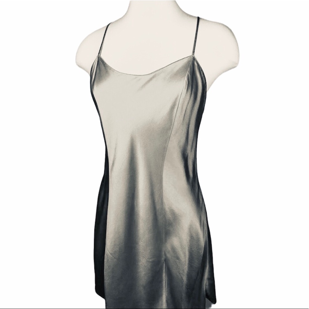 Rare Vintage VICTORIA’S SECRET Silk Y2K Slip Mini Dress S - Picture 7 of 9